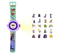Lexibook, Disney Wish - Montre Bracelet Ajustable écran Digital avec 20 Projections du Film Wish - pour Enfant - DMW050WI