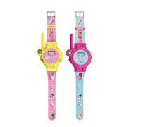Lexibook, Barbie, Orologio Walkie-Talkie, 2 pezzi, Portata fino a 200m, Torcia, Bussola, Ricaricabile, Rosa, DMWTW1BB