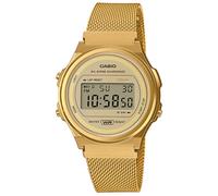 Montre Digitale CASIO Vintage Couleur Or Avec Bracelet Milanaise A171WEMG-9AEF