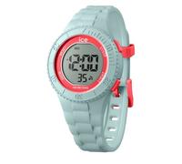 ICE-WATCH - Ice Digit Mint Coral - Montre Bleue pour Fille avec Bracelet en Plastique - 021617 (Small)