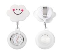 Montre d'infirmière à clipser - Montre de poche poitrine pour femmes et hommes | Tracker à quartz portable unisexe en silicone avec seconde main pour médecins et étudiants | Équipement médical profess