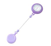 Montre d'infirmière KUAIYIJU avec porte-badge rétractable à perles et clip de ceinture pour professionnels de santé