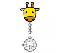 Montre d'infirmière numérique unisexe, travailleurs médicaux, montre de nuit pour hôpitaux et médecins montre à clip, Girafe