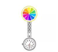 Montre d'infirmière numérique unisexe, travailleurs médicaux, montre de nuit pour hôpitaux et médecins montre à clip, 7 couleurs de fleurs