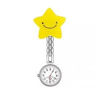 Montre d'infirmière numérique unisexe, travailleurs médicaux, montre de nuit pour hôpitaux et médecins montre à clip, Étoile souriante