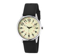 Montre d'infirmière pour professionnels de la santé, médecins, étudiants, montre étanche pour homme et femme avec bracelet en silicone, cadran lumineux facile à lire avec trotteuse, Noir , Sangle