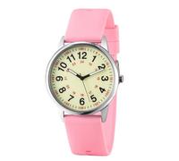 Montre d'infirmière pour professionnels de la santé, médecins, étudiants, montre étanche pour homme et femme avec bracelet en silicone, cadran lumineux facile à lire avec trotteuse, rose, Sangle