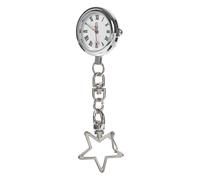 Montre d'infirmière pratique, montre simple à broche argentée, portable, usage quotidien, 1 ensemble