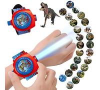 Montre Dinosaure, Montre-Bracelet numérique de projecteur de Dinosaure Montre pour Enfants à Motif de 24 Dinosaures, Cadeau de Jouet éducatif à Sangle réglable pour garçons Filles