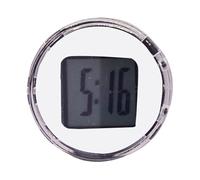 Montre d'intérieur de voiture - Horloge numérique autocollante, mini taille, étanche, accessoire de voiture | Horloge élégante multifonction pour voiture, maison, moto, trajet, voyage, bureau, étude