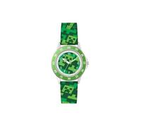 Montre - Disney - Minecraft - Bracelet vert - Affichage analogique - Enfant garçon