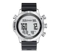 Montre d'ordinateur de plongée 100M étanche Montre de plongée sous-Marine Professionnelle Montre-Bracelet de Sport électronique numérique Montres de plongée Profonde Boussole chronomètre (Blanc)