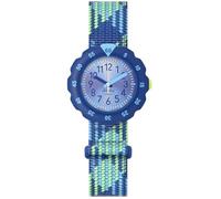 Montre éducative - FLIK FLAK - LOOP IN BLUE - Fermoir Velcro - Design entrecroisé - Pour enfants