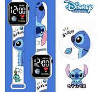 Montre électronique carrée à bouton Y1 avec impression de Stitch, personnage de dessin animé Disney, imprimé en couleur, pour étudiants Spider-Man-Rouge,Rose C,nager,Spider-Man-Black,A-2,S-1,bleu,coul