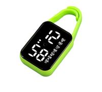 Montre électronique LED à suspendre - Veilleuse tactile - Montre numérique à suspendre - Porte-clés - Montres de poche numériques LED tactiles, vert fluorescent, taille unique