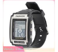 Montre électronique, montre numérique rectangulaire avec alarme, étanche, design vintage lumineux, pour le sport