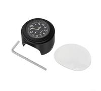 Montre élégante pour guidon de moto avec fonction anti-fonctions et capacité de vision nocturne (panneau noir noir)
