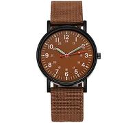 Montre élégante pour homme en cuir avec bracelet rectangulaire, a, One Size