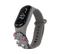 Montre éléphant grise avec écran tactile et bracelet réglable