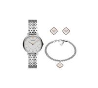 Emporio Armani Montre pour femme, mouvement à deux aiguilles, boîtier en acier inoxydable de 32 mm avec bracelet en acier inoxydable, AR80023