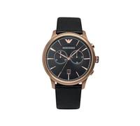 Montre - Emporio Armani - AR1792 - Chronographe - Cuir Noir - Vintage Rose Gold