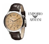 Montre - EMPORIO ARMANI - AR2433 - 43MM - Cuir Marron - Quartz Analogique