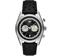 Montre Emporio Armani Hommes AR11635 - Noir Cuir - 42mm - 5 bar - Quartz - Analogique