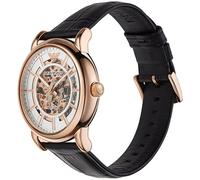 Emporio Armani Montre homme AR60007 – Automatique, boîtier 43 mm acier inox. or rose, bracelet cuir