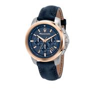 Montre Homme MASERATI SUCCESSO en Cuir Bleu