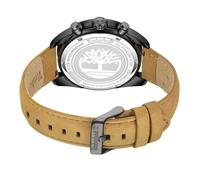 Timberland Montre analogique pour homme TDWGF2230501 – Quartz, bracelet en cuir, noir moderne