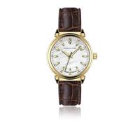 Montre en cuir croco femme Isabella Ford Barbara Marron 18x16 mm