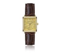 Montre en cuir croco femme Isabella Ford Gisèle Marron 18x16 mm