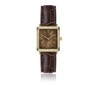 Montre en cuir croco femme Isabella Ford Marie Rose Marron 18x16 mm