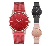 Montre en maille pour femmes - quartzs étoilé, bracelet de mode élégant, bracelet à paillettes scintillantes | Montre-bracelet pour femme, pour banquet, activité sociale, voyage, anniversaire, ex