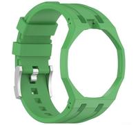 Montre en silicone doux compatible avec les modèles Swatch X Plus Oak Longueur réglable Bracelet confortable pour le sport et une utilisation décontractée Matériau dans la teinte noire pour homme et