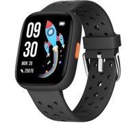 Montre Enfant 1,8"" Non Connectée ou Bluetooth, Podomètre, Cardio, Sommeil, IP68, Jeux, 5-16 Ans, Noir