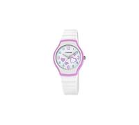 Montre enfant - CALYPSO - Calypso blanche coeur violet - 30mm - Silicone - Garantie 2 ans