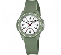 Calypso Montre Enfant Analogique - Bracelet Caoutchouc Vert - Mouvement Quartz - Verre Résistant - Étanche 10 ATM - Junior Collection - K5821/2