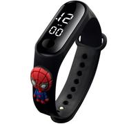 Montre Enfant Digital Luminous Touch Bracelet - ROKOO - Spiderman - Noir - Multicolore