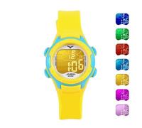 Montre Enfant Fille Garcon de Marque Sport etanche numerique LED watch bracelet jaune , Cadeau pour enfants