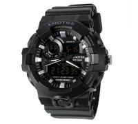 Montre enfant garçon LED numérique lumineux sport multifonction noir bracelet en silicone mode adolescent