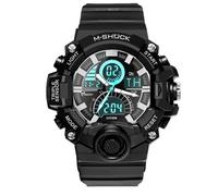 Montre enfant garçon LED numérique multifonction mode sport montre étudiante adolescent noir cool popularité