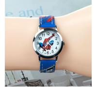 Montre Enfant Garçon - SpiderMan - Bracelet PU - Bleu