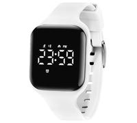 Montre Enfant - GLX - Sport Digitale de Fitness Tracker - Alarme/Chronographe/Étanche - Blanc