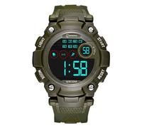 Montre Enfant Imperméable Sport Extérieur Cool - INSFITY - Vert militaire - 30M étanche - Réveil/Chronomètre LED