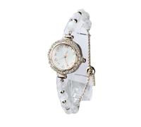 Montre Enfant Lot de 2 Montres-Bracelets analogiques à Quartz for Femmes, élégantes, avec Bracelet Fin en Cristal, idéales for Un Cadeau Circulaire Exquis Digitale(Wit)