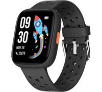 Montre Enfant Non Connectée Ou Connectée Librement,1,8"" Smartwatch Podomètre,Cardiofrequencemètre,Ip68 Étanche,Moniteur De Sommeil,Jeux De Puzzle Pour Garçons Filles Ados 5-16,Noir