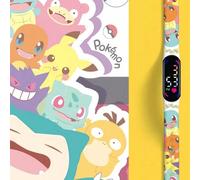 Montre enfant Pokémon nouvelle, montre-bracelet de dessin animé, montre électronique LED Pikachu, mignonne et , cadeau pour enfants, montre à imprimé dessin animé Pokémon 1,Graines MW,Carapuce,Quatre