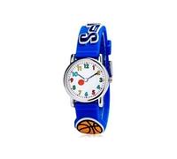 Montre enfant quartz etanche - Motif Garçon de basket 3D - Bleu Bleu G