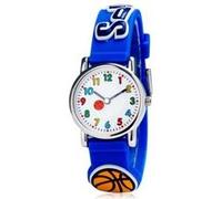 Montre enfant quartz etanche - Motif Garçon de basket 3D - Bleu